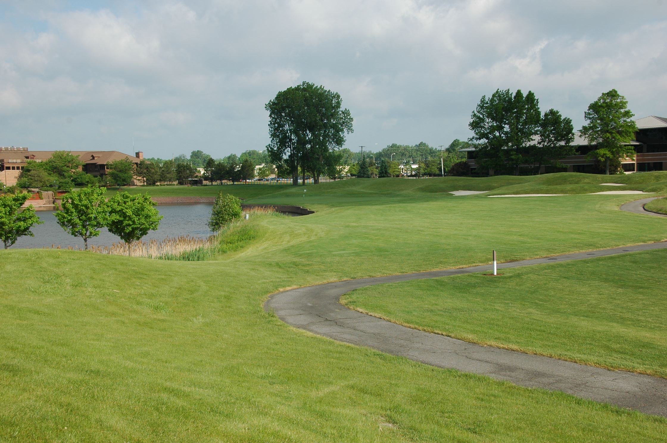 The beautiful scenery of the Lakes of Taylor Golf Course.